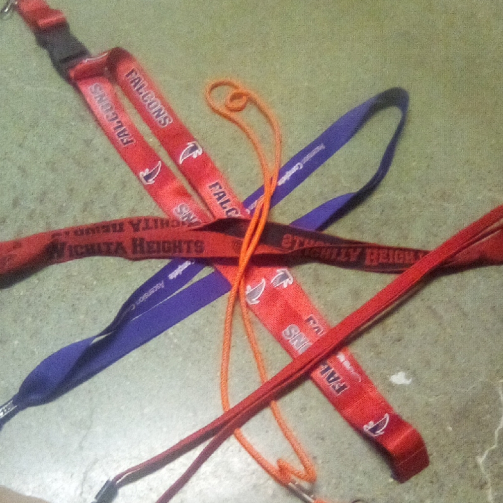 Red and Blue Falcons Lanyards